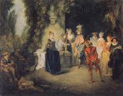 Jean-Antoine Watteau Museum national the Franzosische Komodie china oil painting reproduction